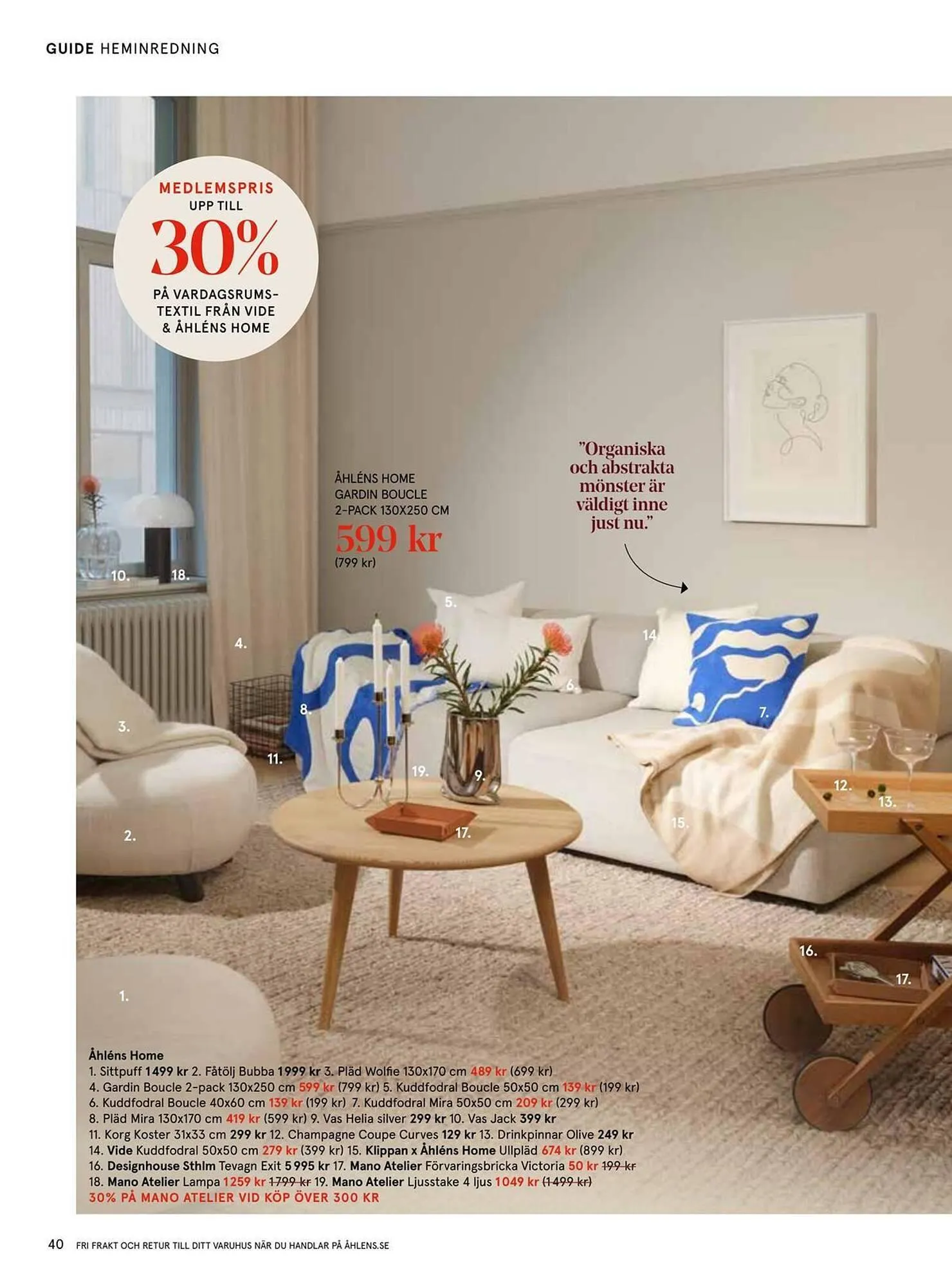 Åhléns reklamblad från 5 mars till 25 mars 2025 - Reklamblad sidor 40