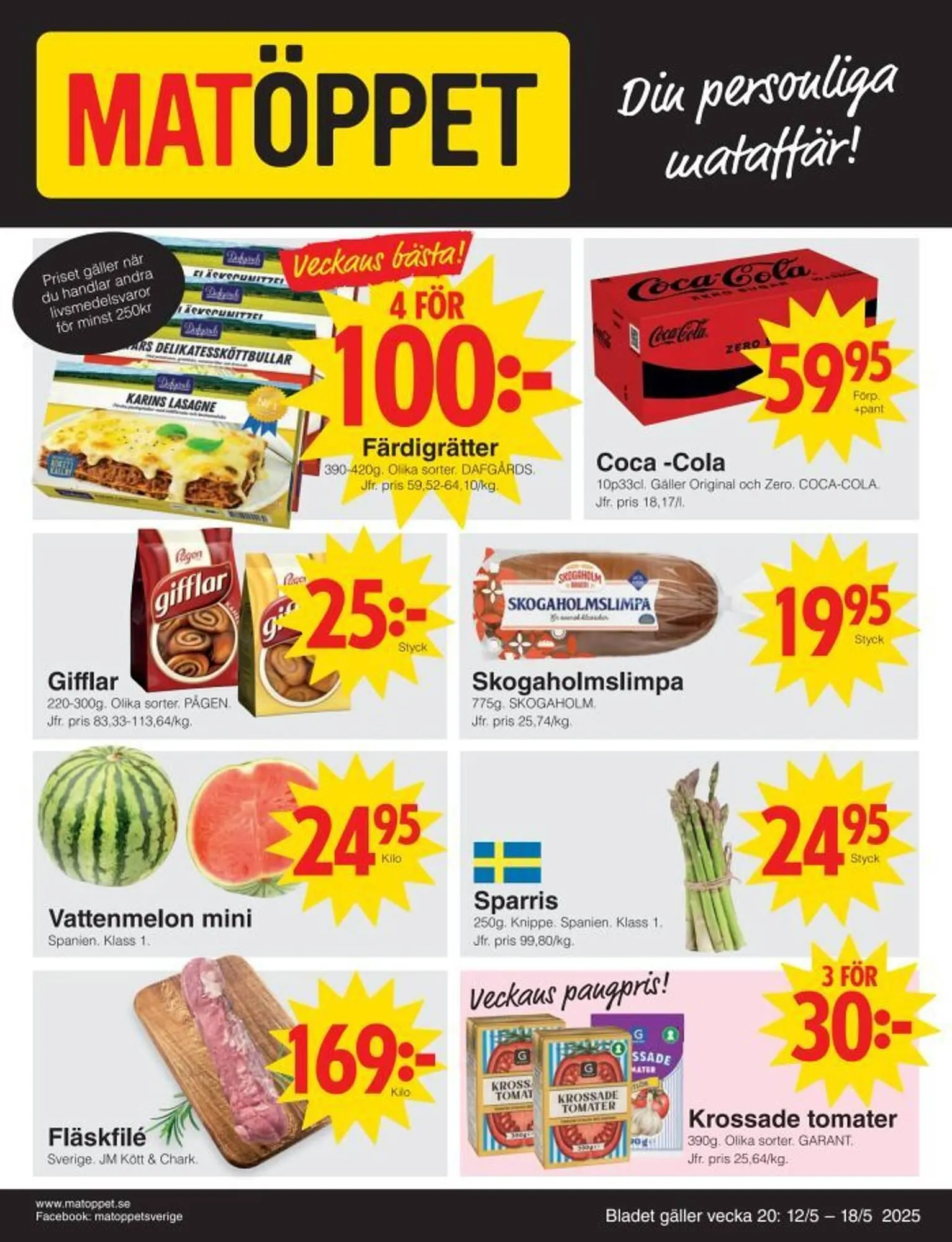 Matöppet reklamblad - 1