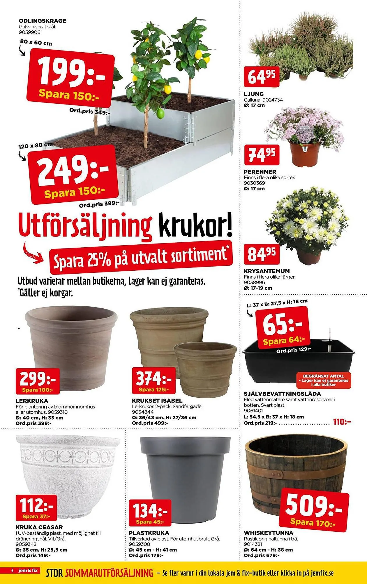 Jem&Fix reklamblad från 6 augusti till 20 augusti 2023 - Reklamblad sidor 6