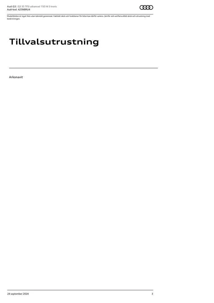 Audi Q3 från 24 september till 24 september 2025 - Reklamblad sidor 3