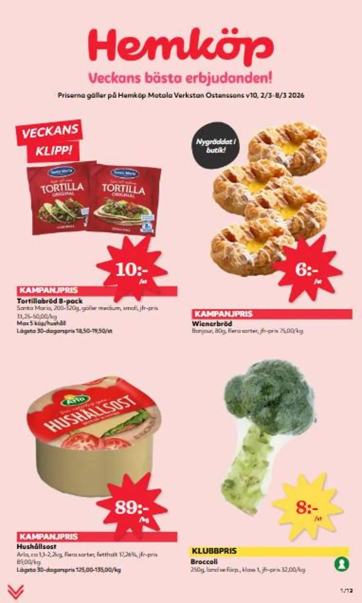 Östenssons reklamblad från 2 mars till 8 mars 2026 - Reklamblad sidor 1