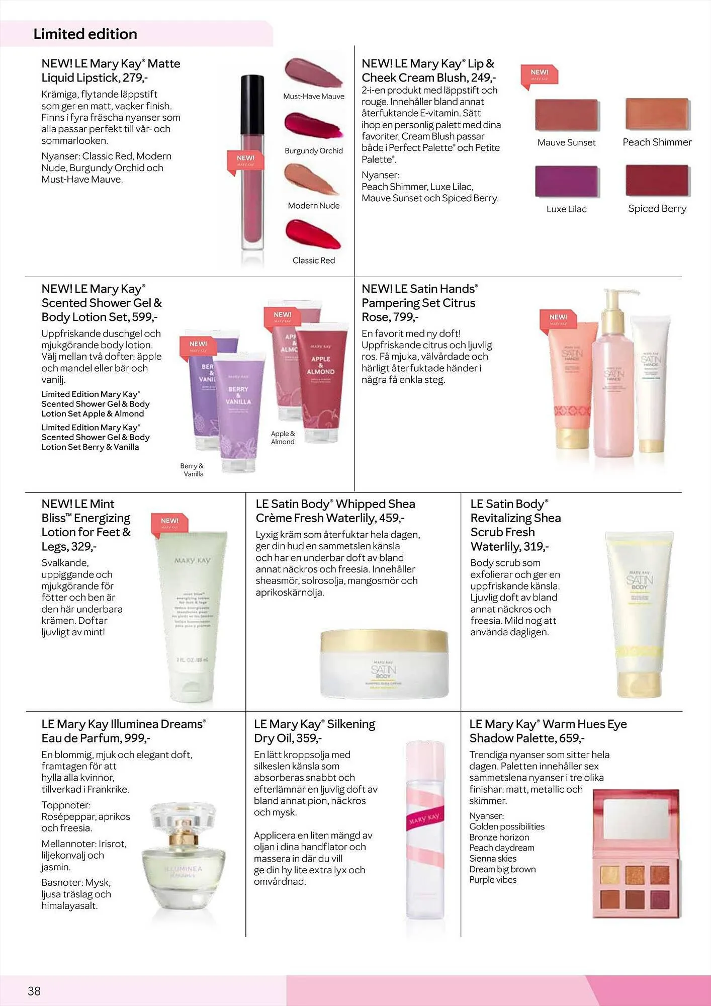 Mary Kay reklamblad från 31 maj till 23 september 2023 - Reklamblad sidor 38