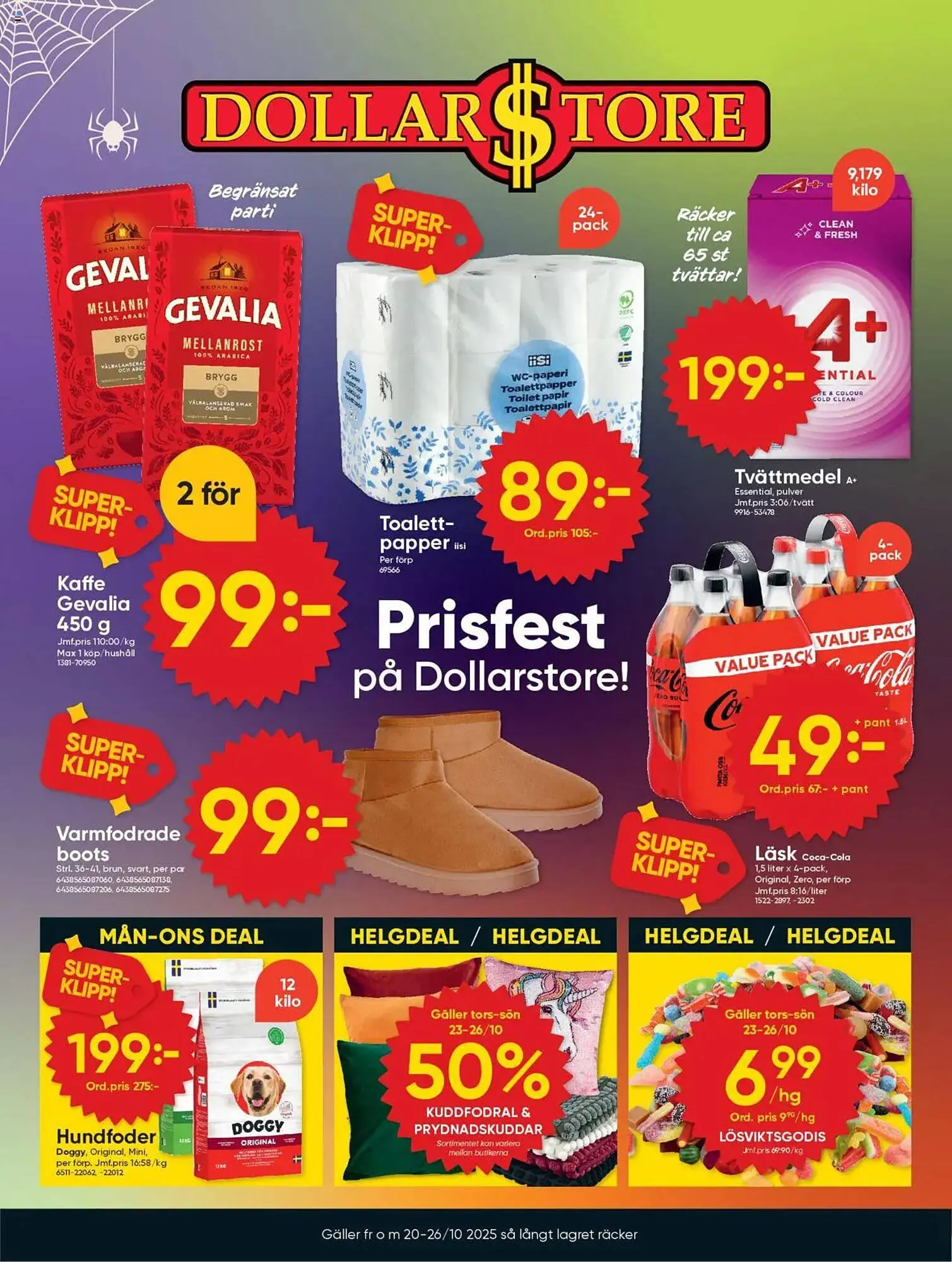 DollarStore annonsblad från 20 oktober till 26 oktober 2025 - Reklamblad sidor 1