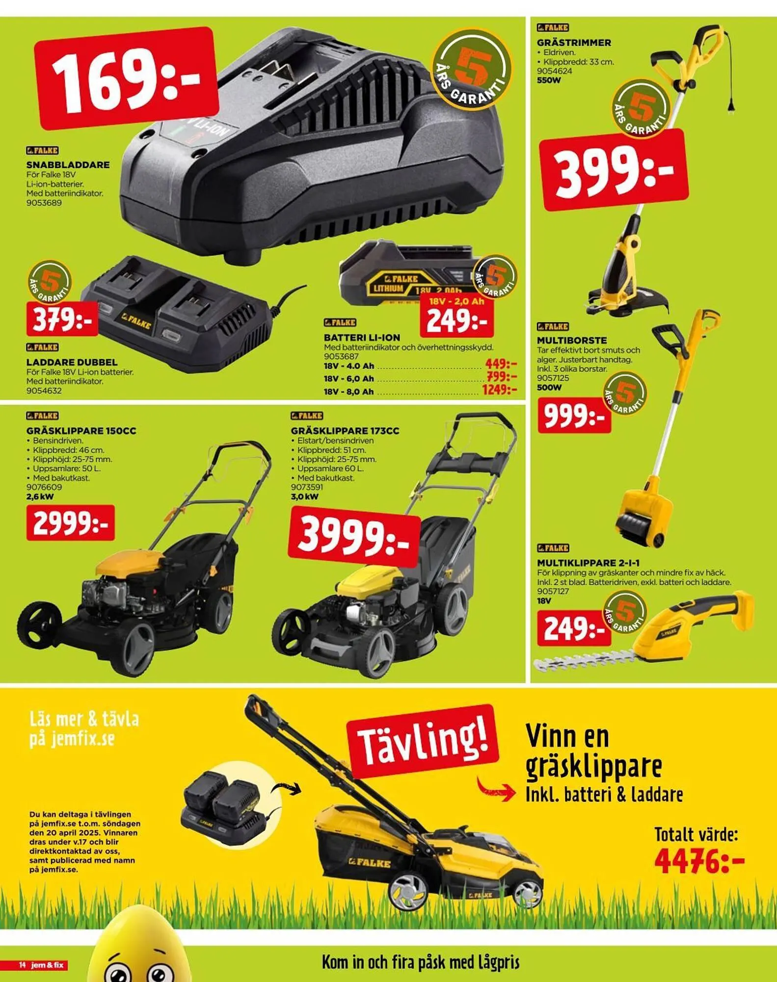 Jem&Fix reklamblad från 14 april till 20 april 2025 - Reklamblad sidor 14