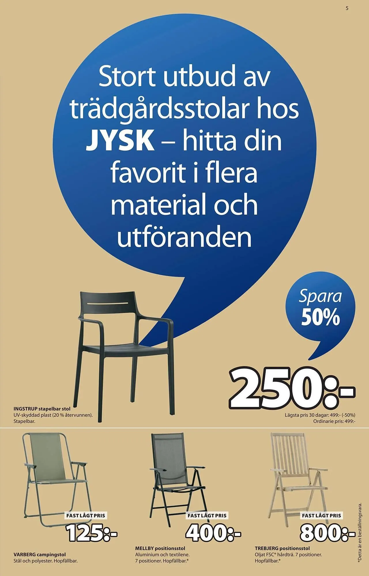JYSK reklamblad från 2 mars till 23 mars 2026 - Reklamblad sidor 5