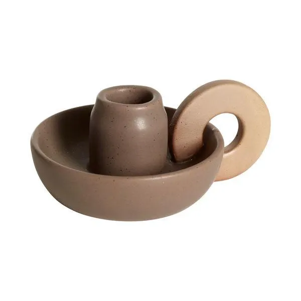 LOTTIS Ljusstake brun 13 x 10 x 6 cm