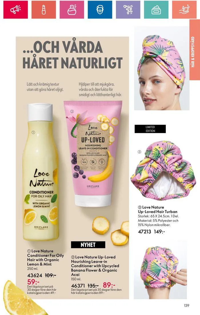 Oriflame reklamblad från 20 juni till 4 juli 2024 - Reklamblad sidor 139