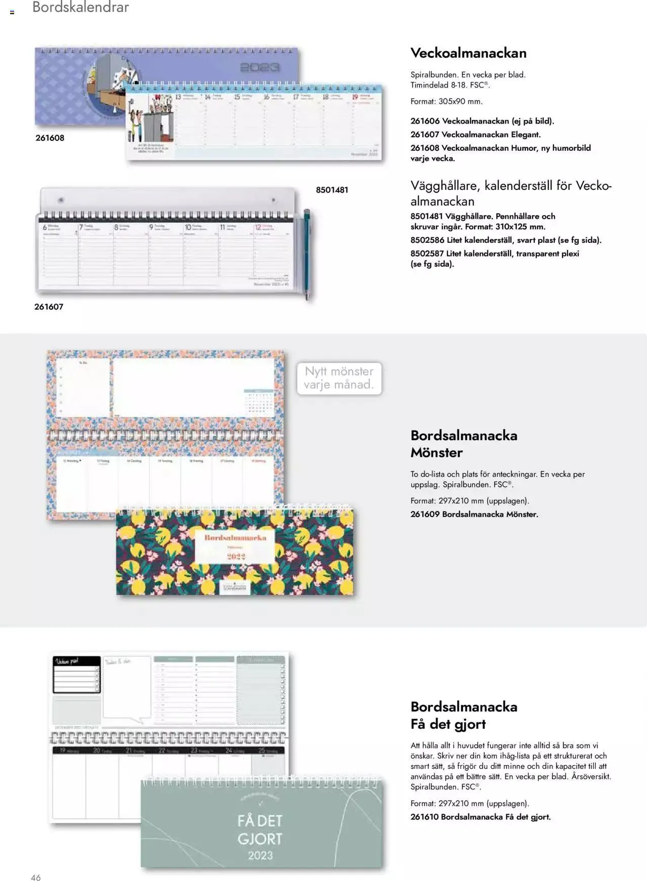 Almanackor och Kalendrar 2023 från 10 april till 31 december 2023 - Reklamblad sidor 46