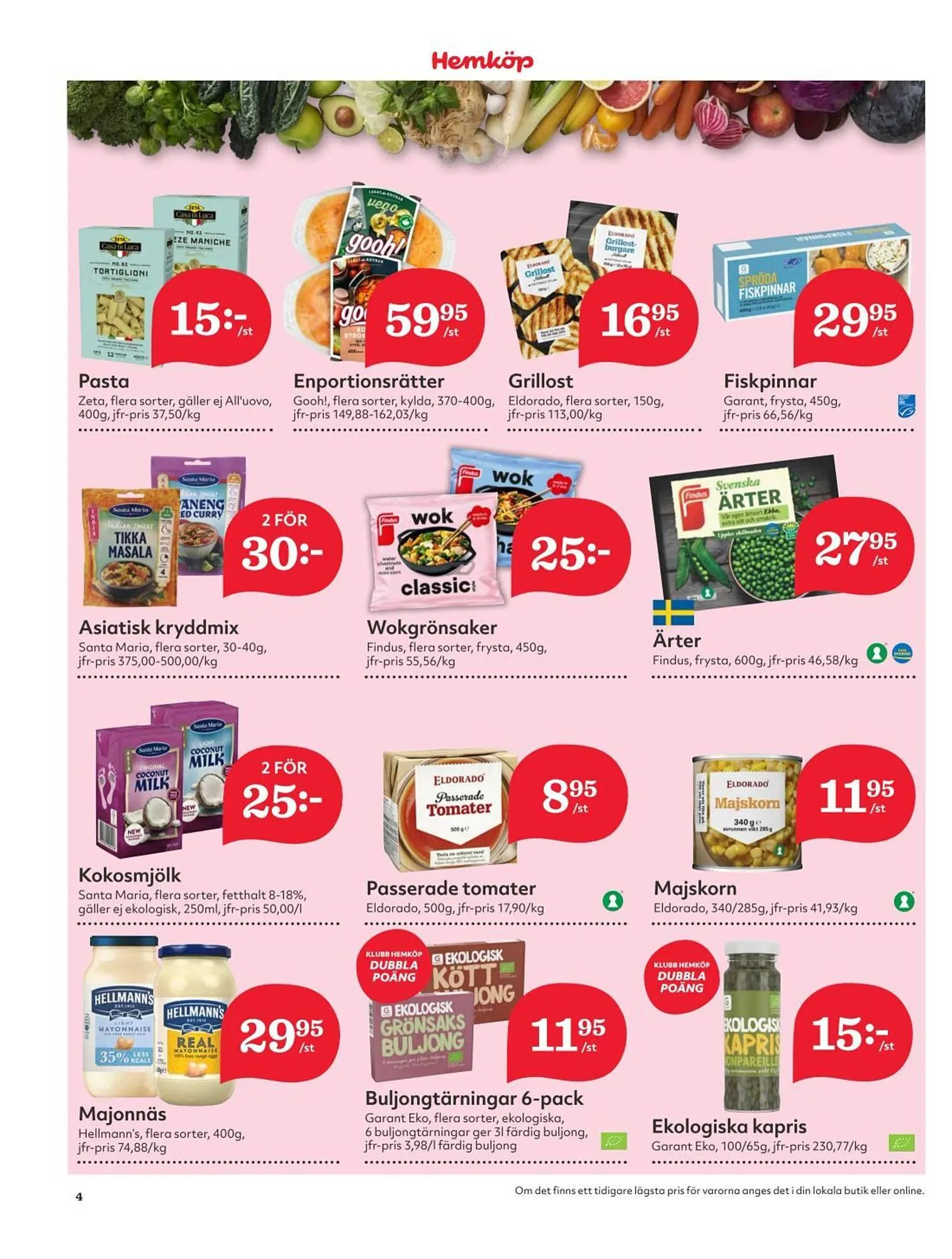Hemköp reklamblad från 31 mars till 6 april 2025 - Reklamblad sidor 4