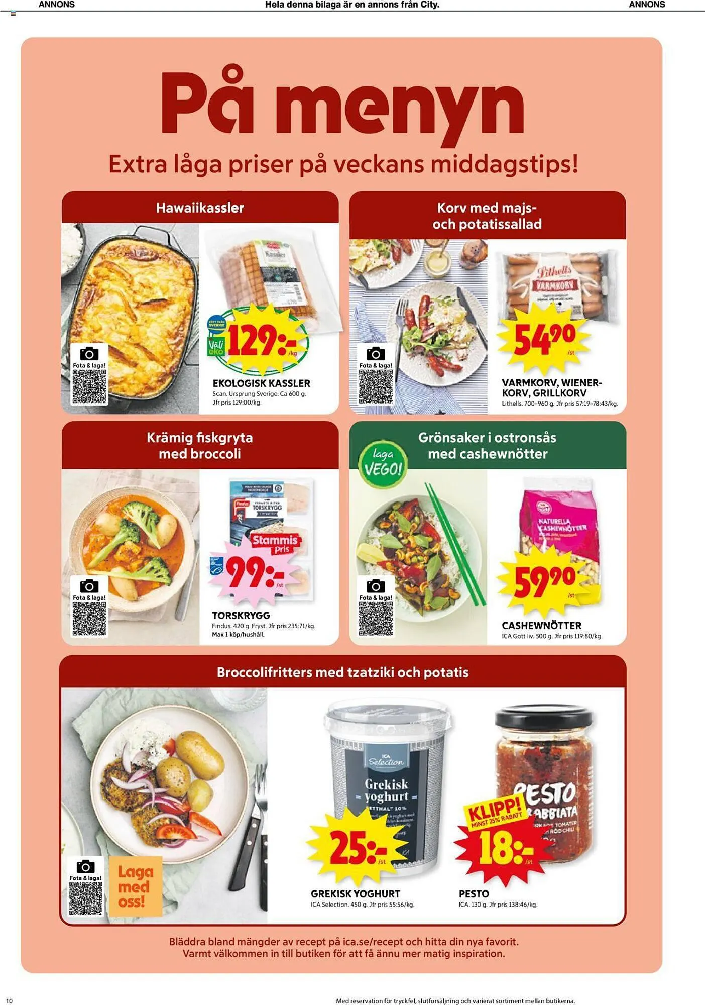 ICA Kvantum reklamblad från 18 september till 24 september 2023 - Reklamblad sidor 10