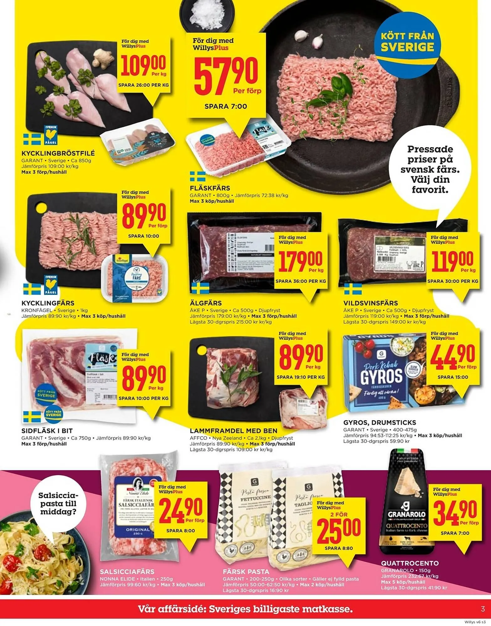 Willys reklamblad från 2 februari till 8 februari 2026 - Reklamblad sidor 3