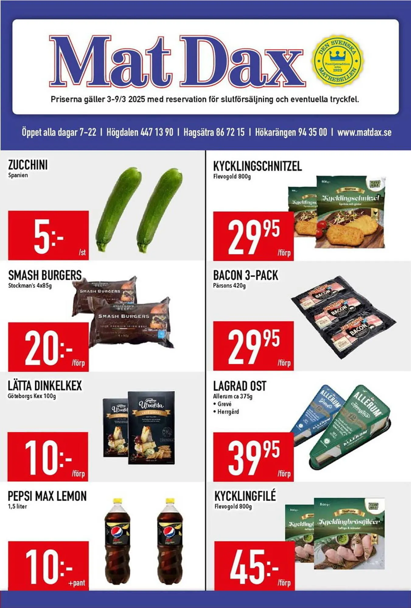 Matdax reklamblad - 1