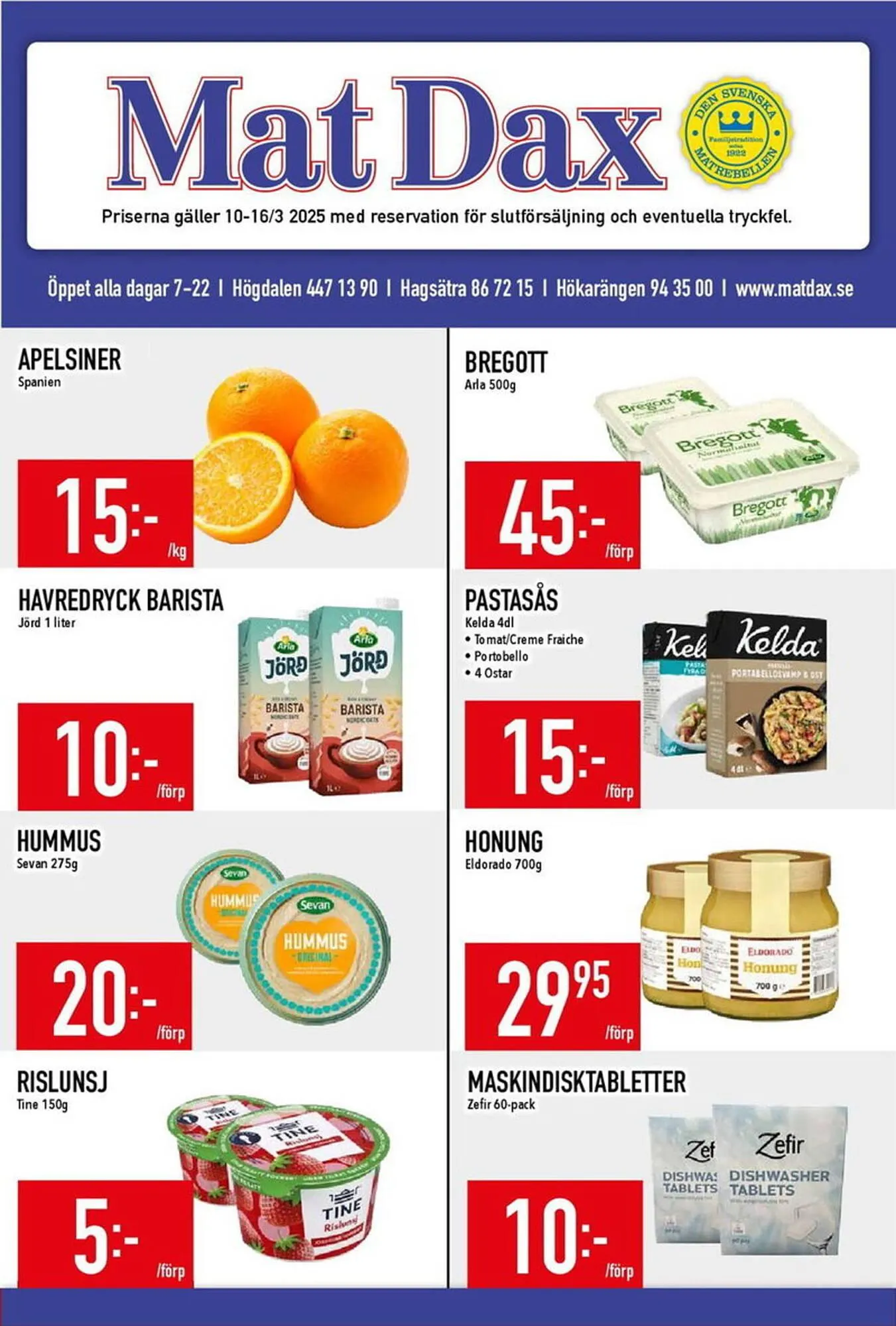 Matdax reklamblad - 1