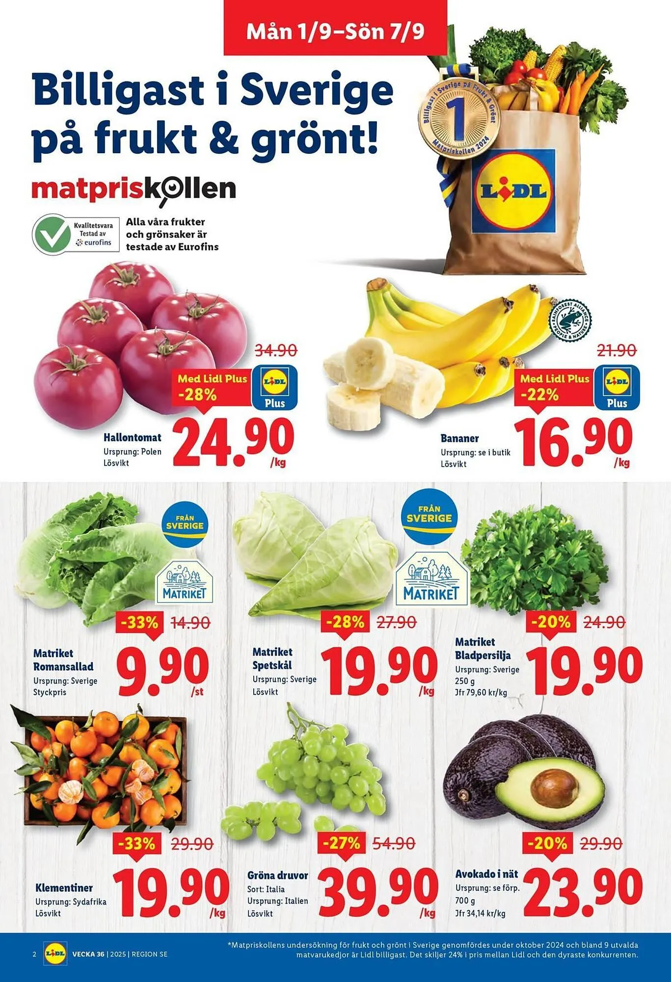 Lidl reklamblad från 1 september till 7 september 2025 - Reklamblad sidor 2