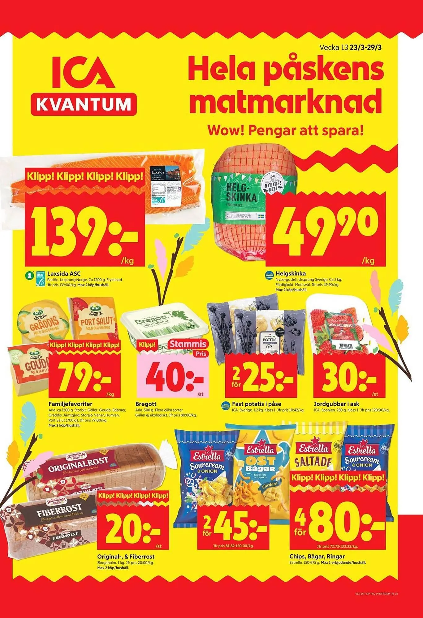 ICA Kvantum reklamblad från 23 mars till 29 mars 2026 - Reklamblad sidor 1