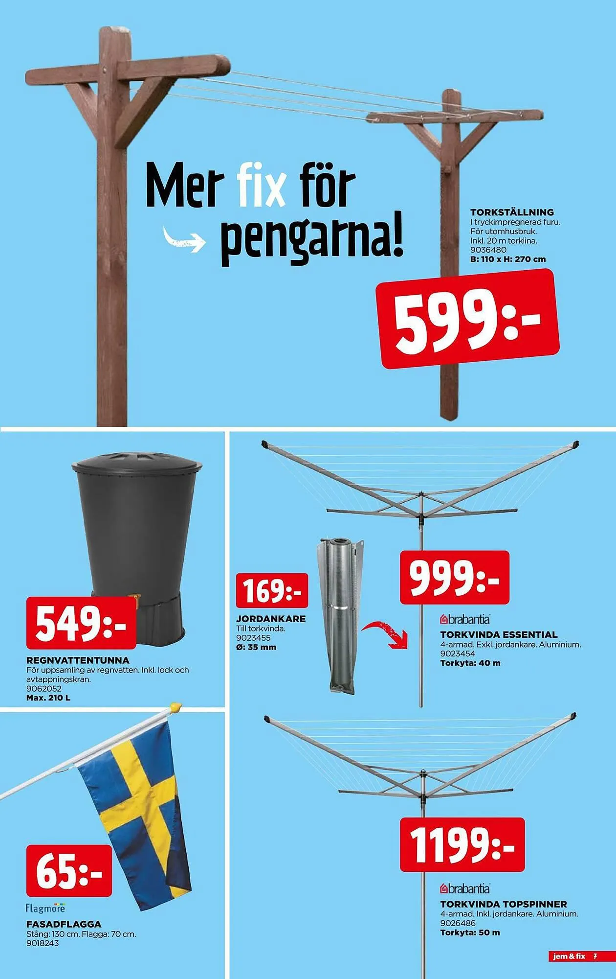 Jem&Fix reklamblad från 16 juli till 23 juli 2023 - Reklamblad sidor 7