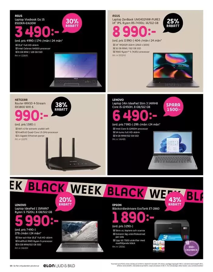 Black Week från 28 november till 1 december 2024 - Reklamblad sidor 10