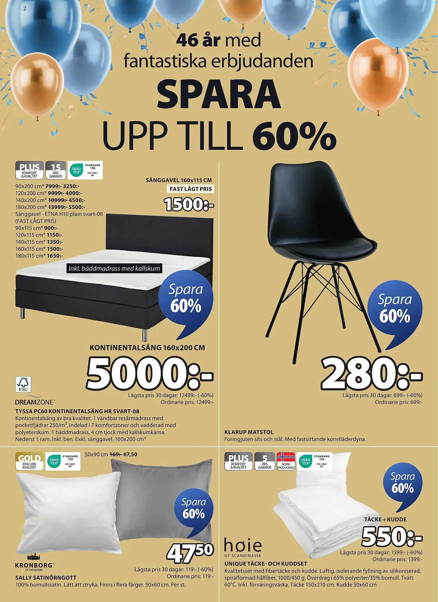 JYSK reklamblad från 31 mars till 13 april 2025 - Reklamblad sidor 2