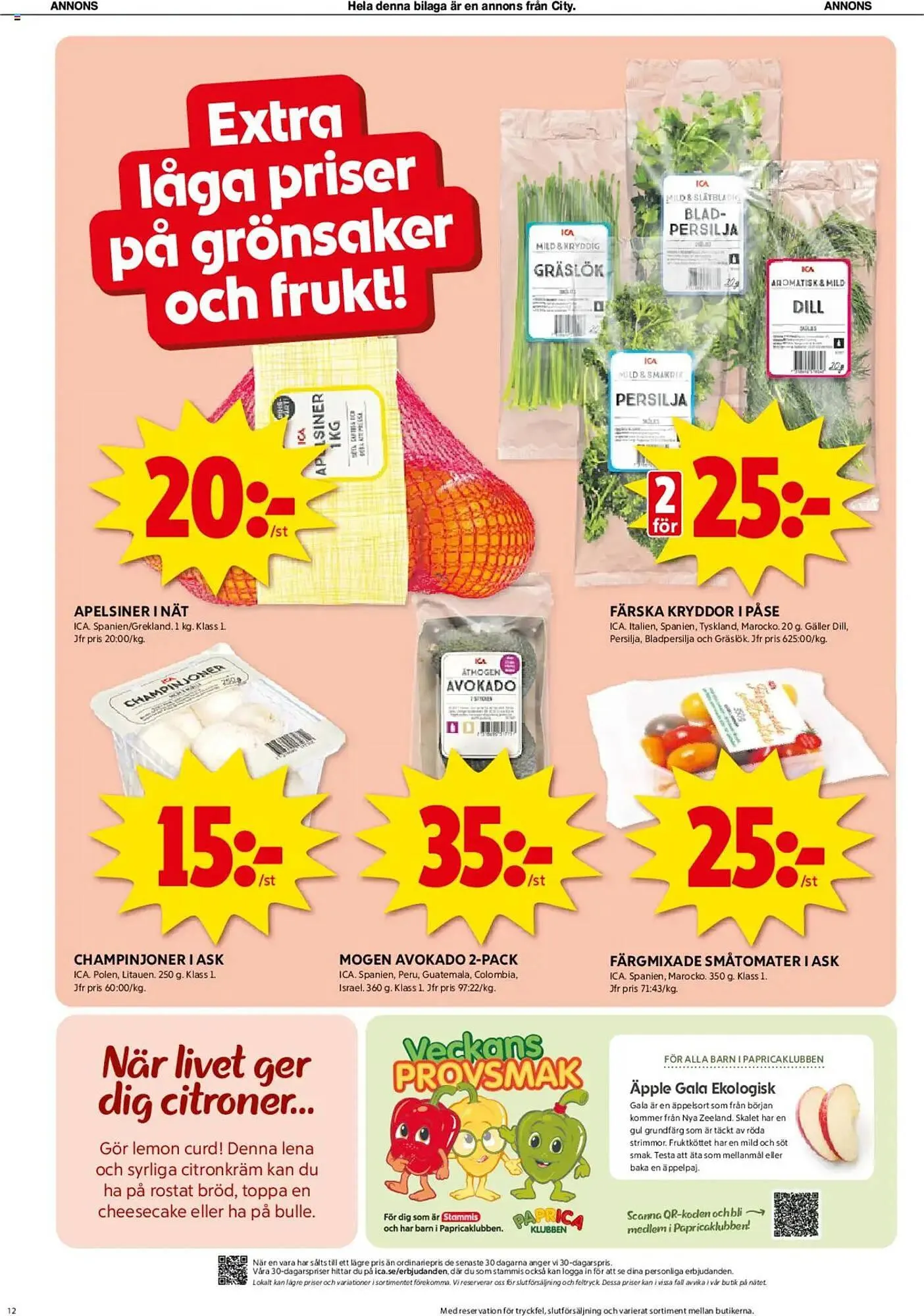 ICA Kvantum reklamblad från 31 mars till 6 april 2025 - Reklamblad sidor 12