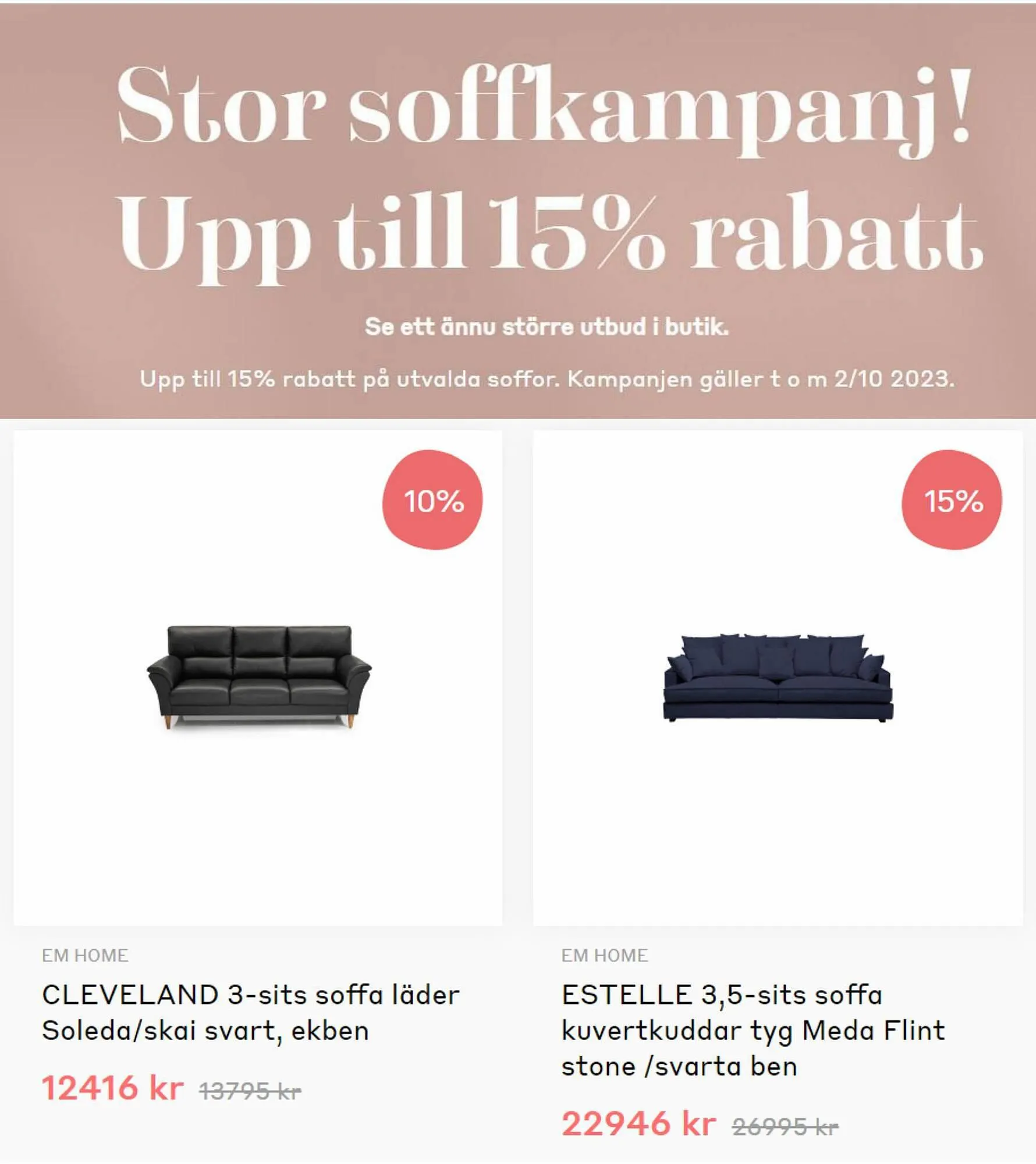 EM Home reklamblad från 28 september till 2 oktober 2023 - Reklamblad sidor 4