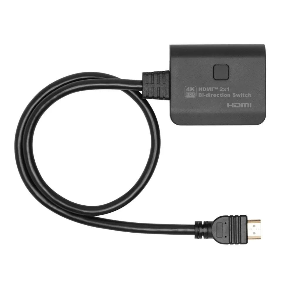 Luxorparts Kompakt 4K HDMI-switch, 2-vägs