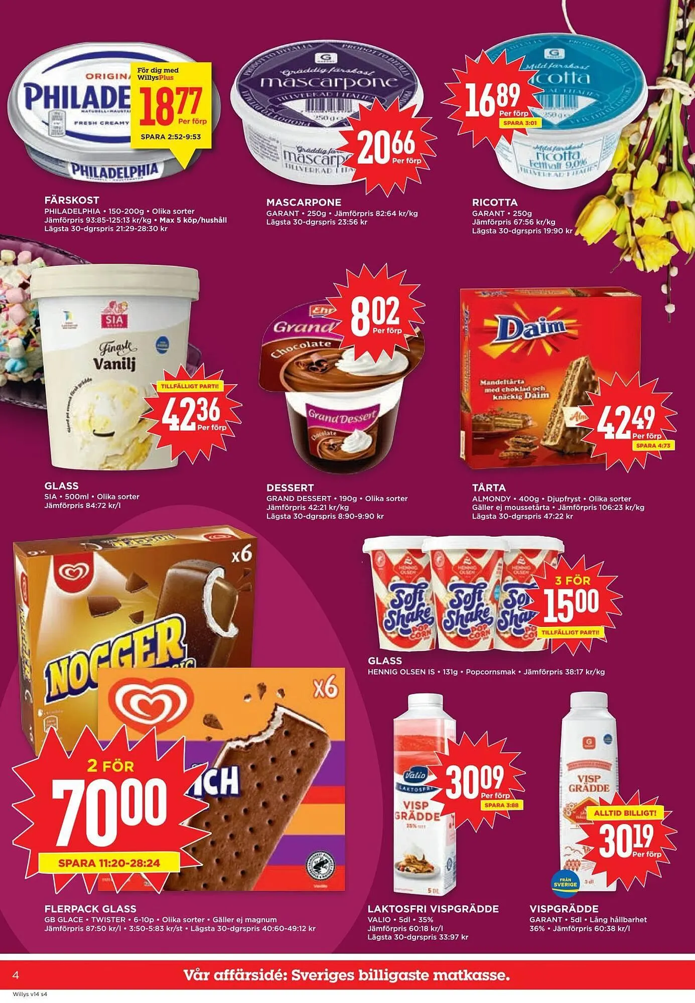 Willys reklamblad från 30 mars till 6 april 2026 - Reklamblad sidor 4