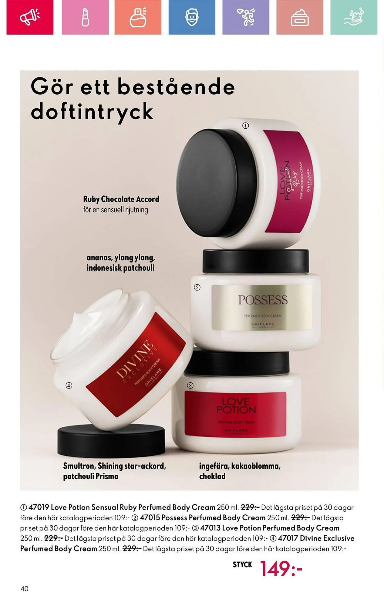 Oriflame reklamblad från 24 augusti till 13 september 2025 - Reklamblad sidor 40
