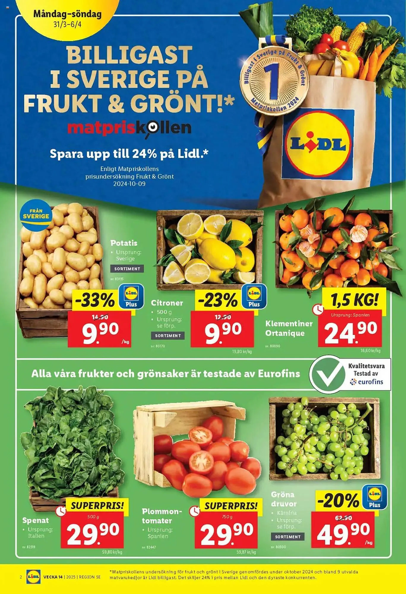 Lidl reklamblad från 31 mars till 6 april 2025 - Reklamblad sidor 2