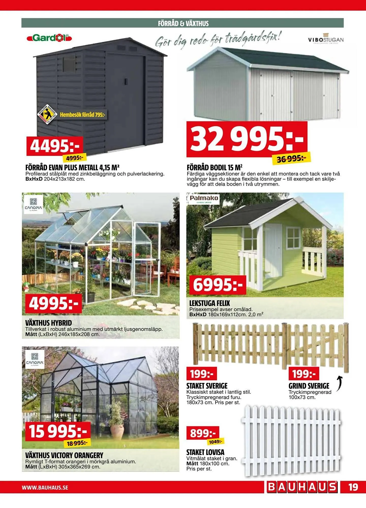 Bauhaus reklamblad från 7 april till 20 april 2026 - Reklamblad sidor 19