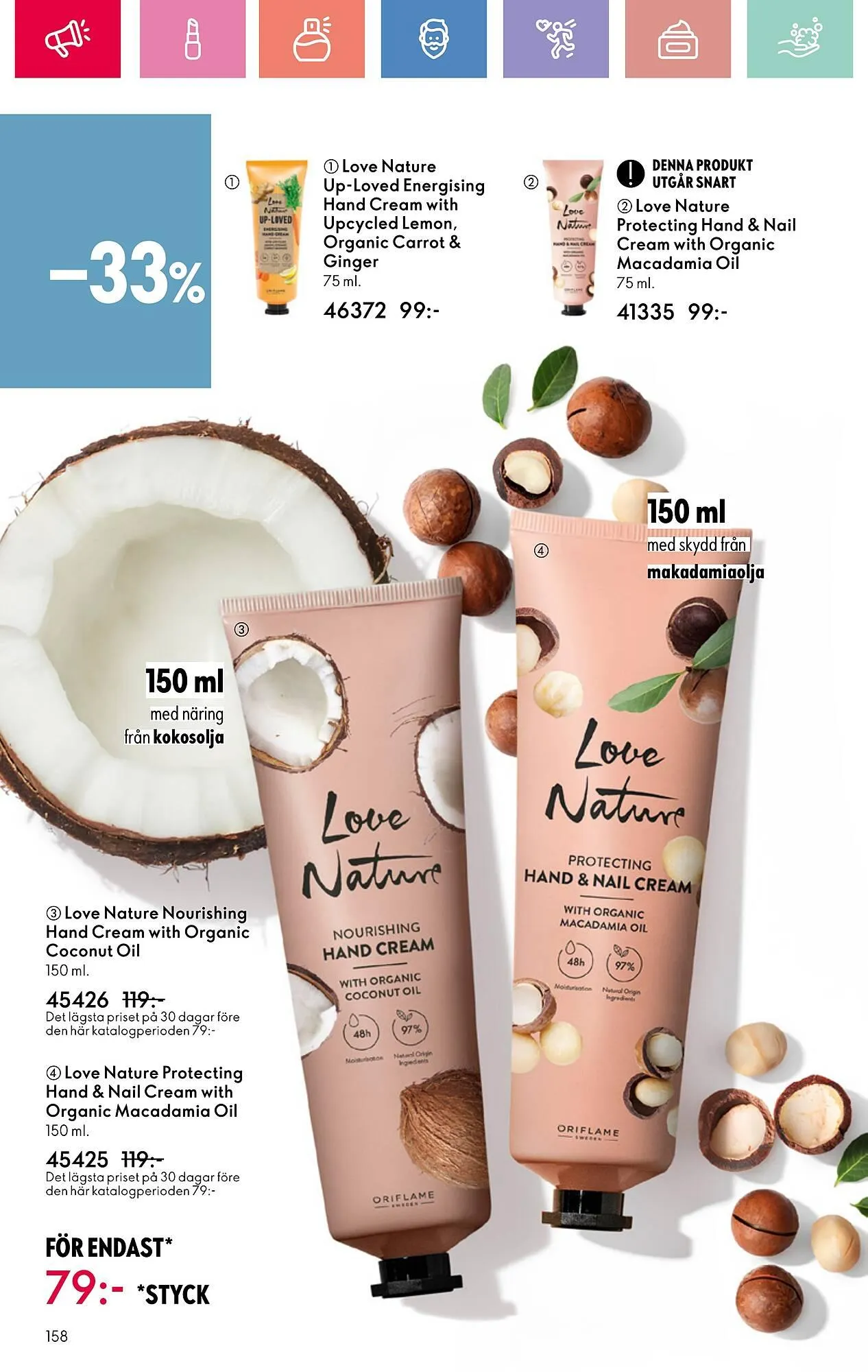 Oriflame reklamblad från 22 juni till 12 juli 2025 - Reklamblad sidor 158