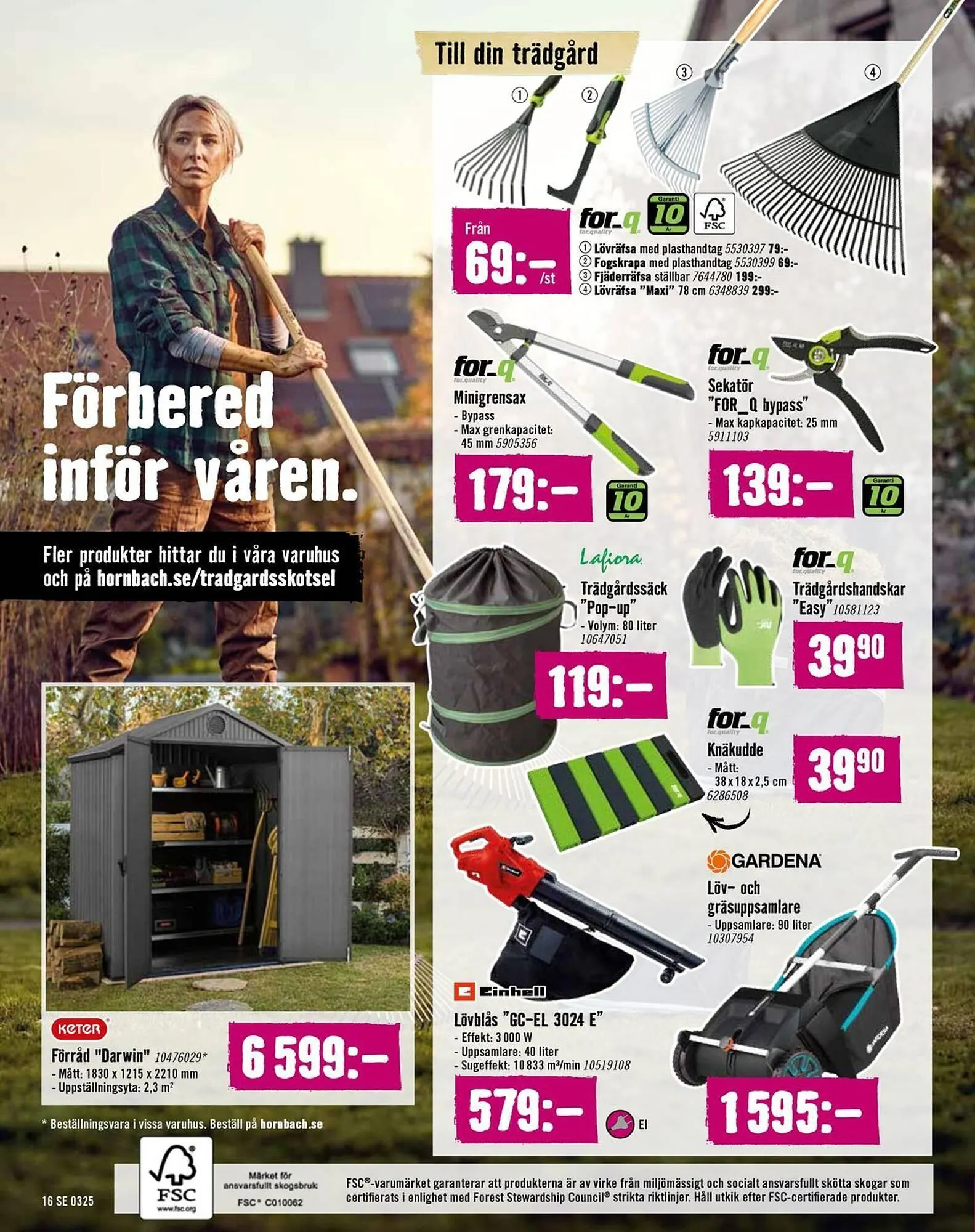 Hornbach reklamblad från 11 mars till 31 mars 2025 - Reklamblad sidor 16