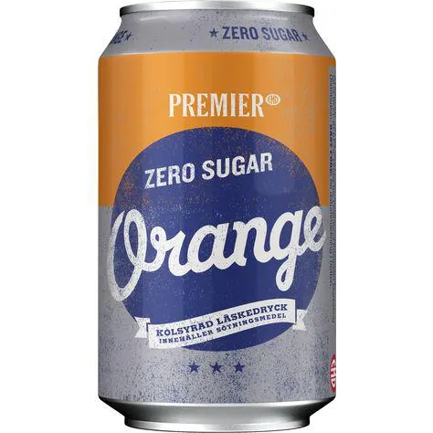 Orange Zero Sugar Läsk Burk