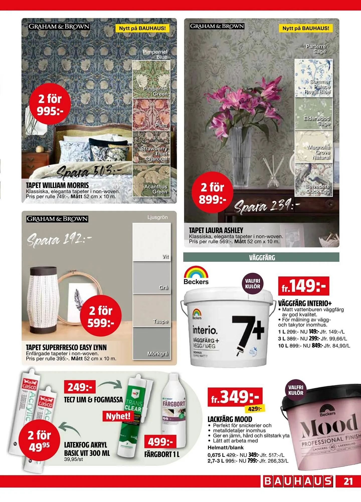 Bauhaus reklamblad från 2 mars till 16 mars 2026 - Reklamblad sidor 21