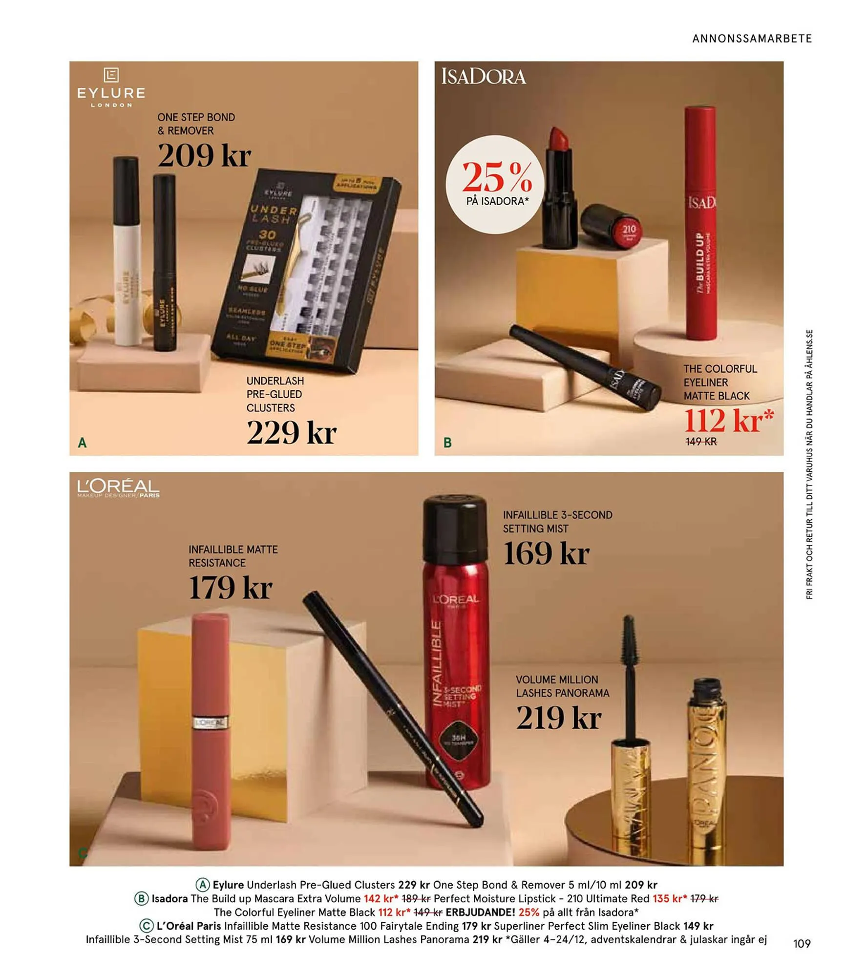 Åhléns reklamblad från 25 november till 24 december 2024 - Reklamblad sidor 109
