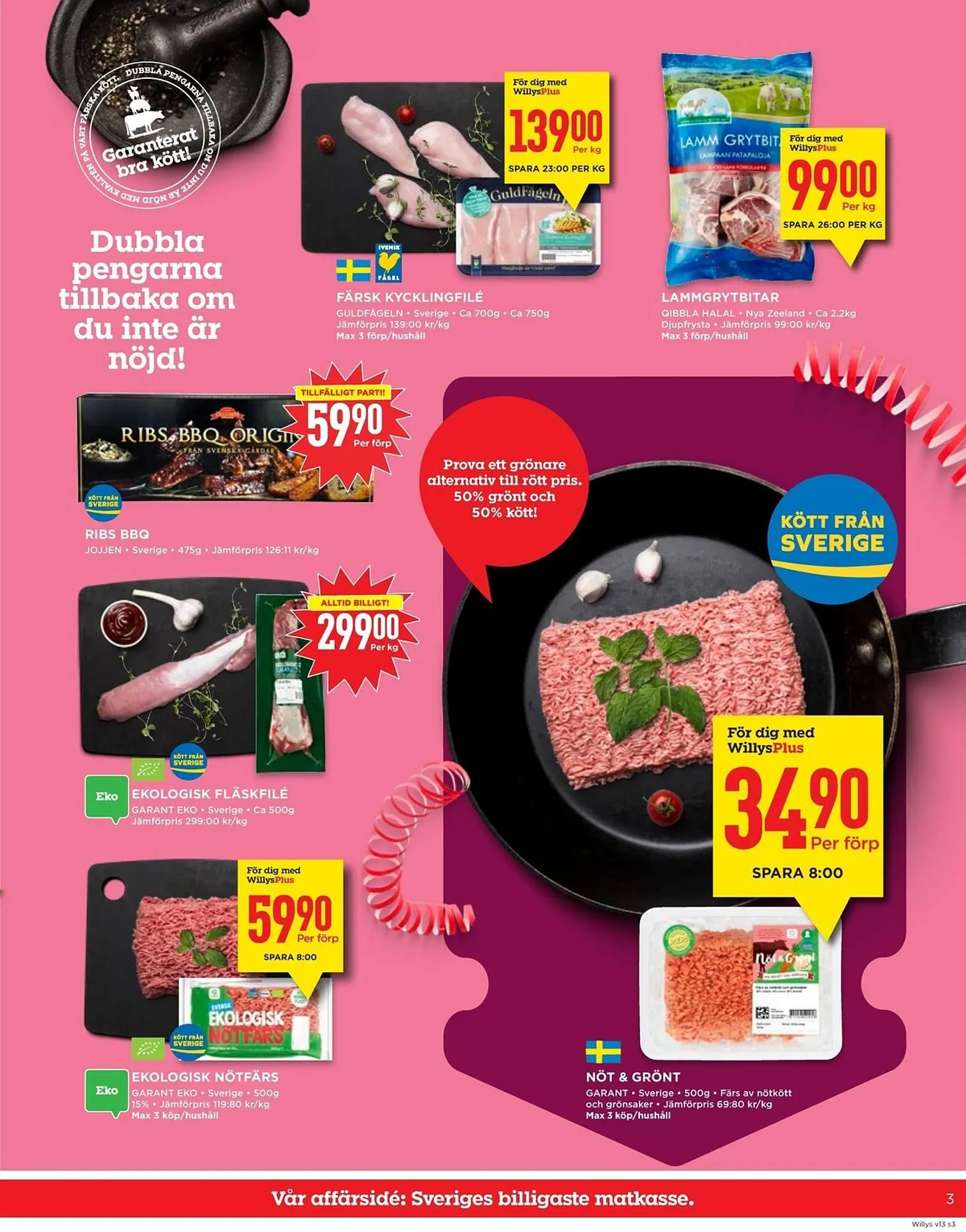 Willys reklamblad från 24 mars till 30 mars 2025 - Reklamblad sidor 3