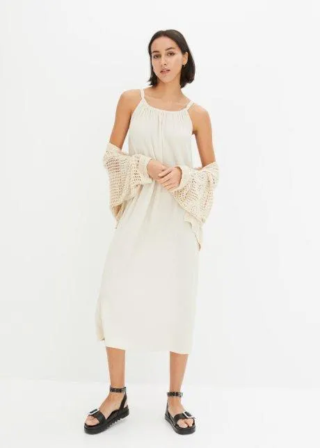 Klänning med smala axelband