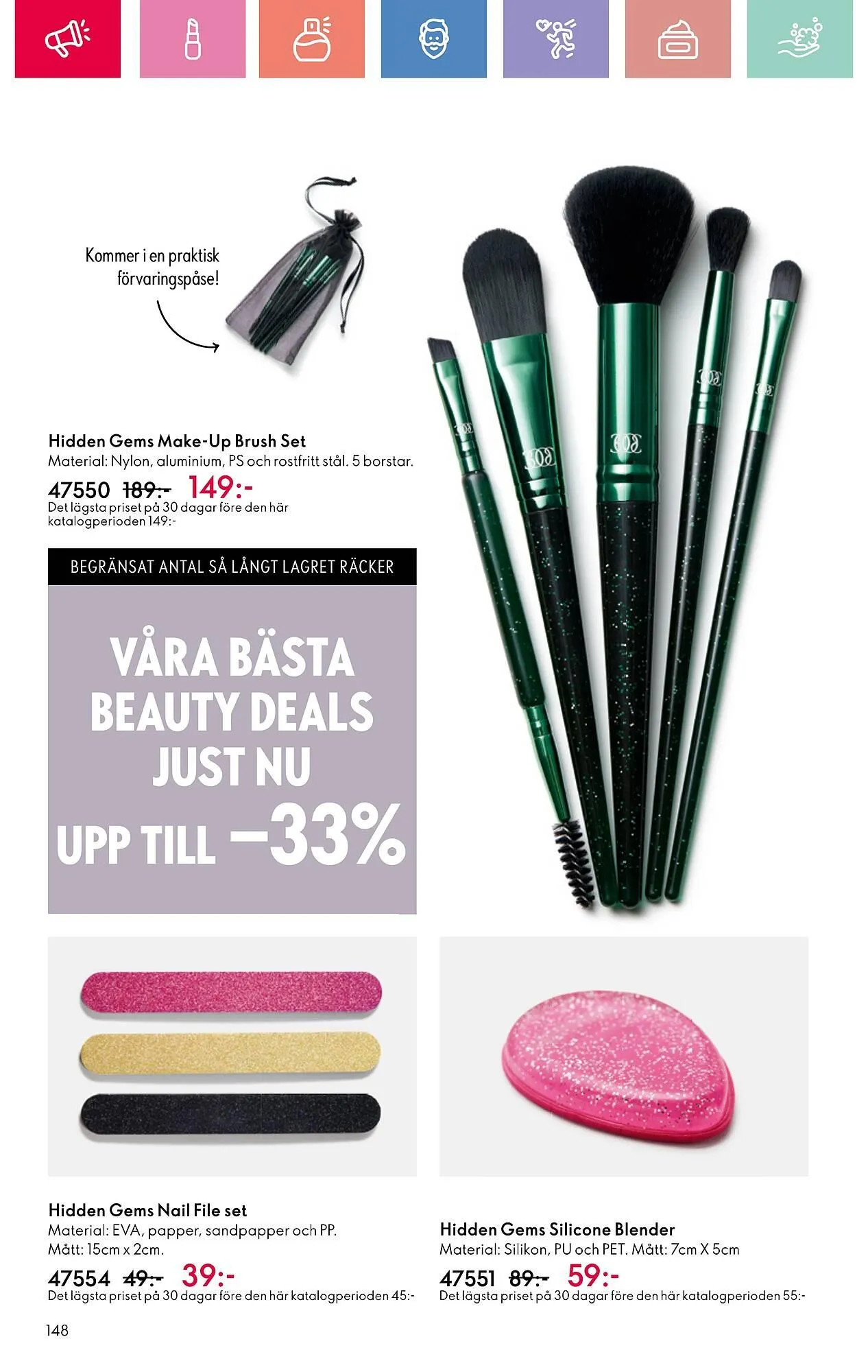 Oriflame reklamblad från 22 juni till 12 juli 2025 - Reklamblad sidor 148