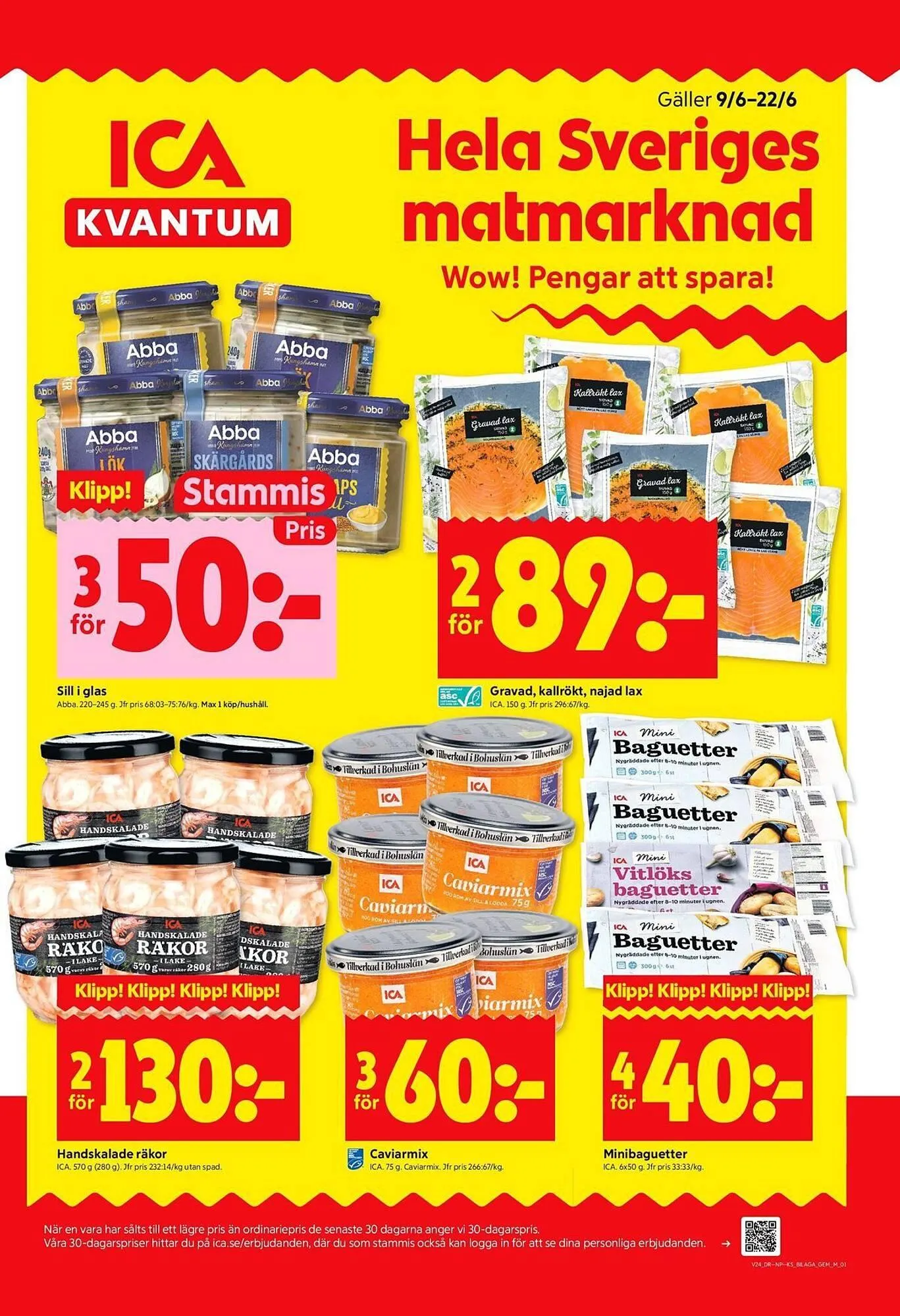 ICA Kvantum reklamblad från 9 juni till 22 juni 2025 - Reklamblad sidor 1