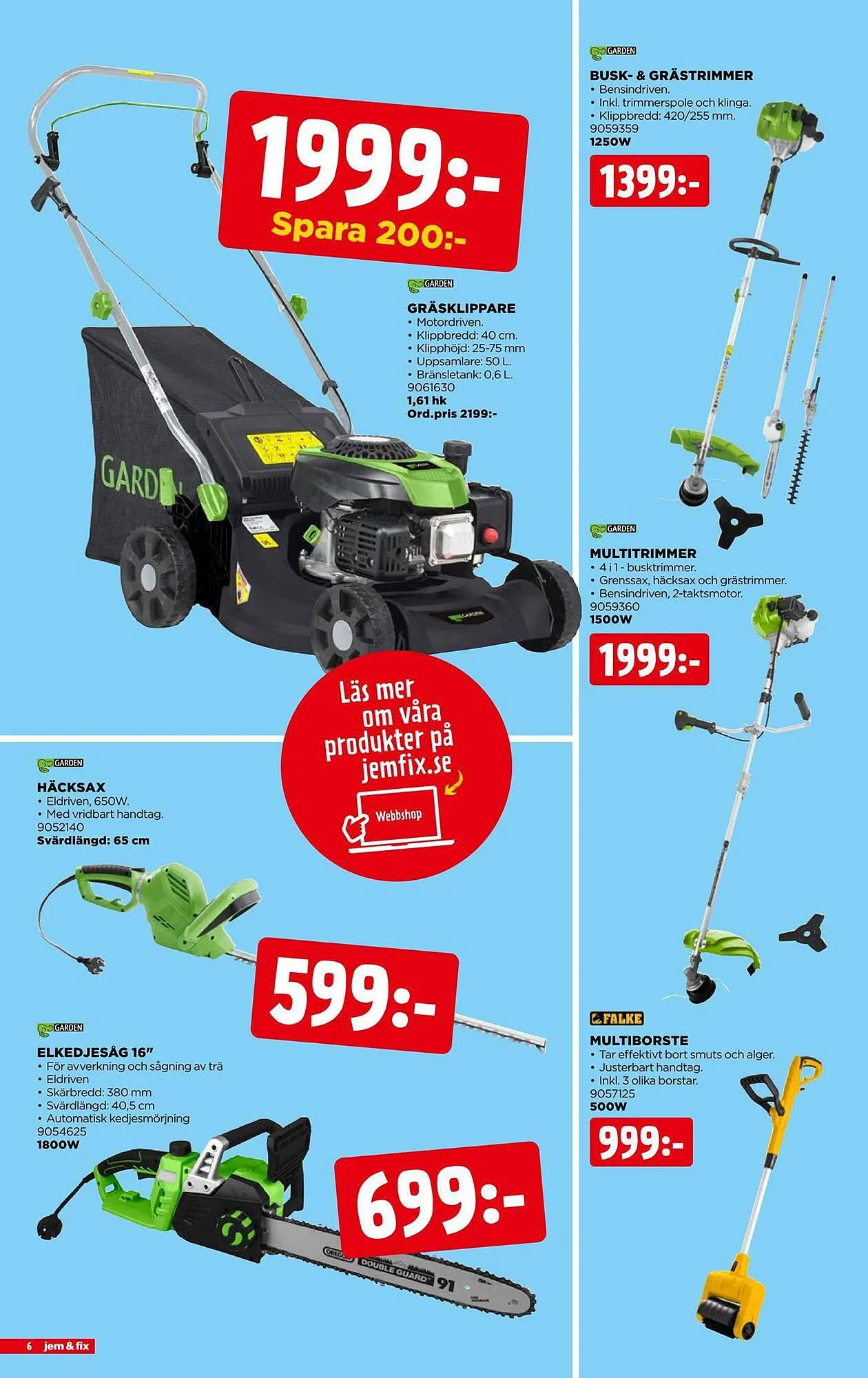 Jem&Fix reklamblad från 9 juli till 16 juli 2023 - Reklamblad sidor 6