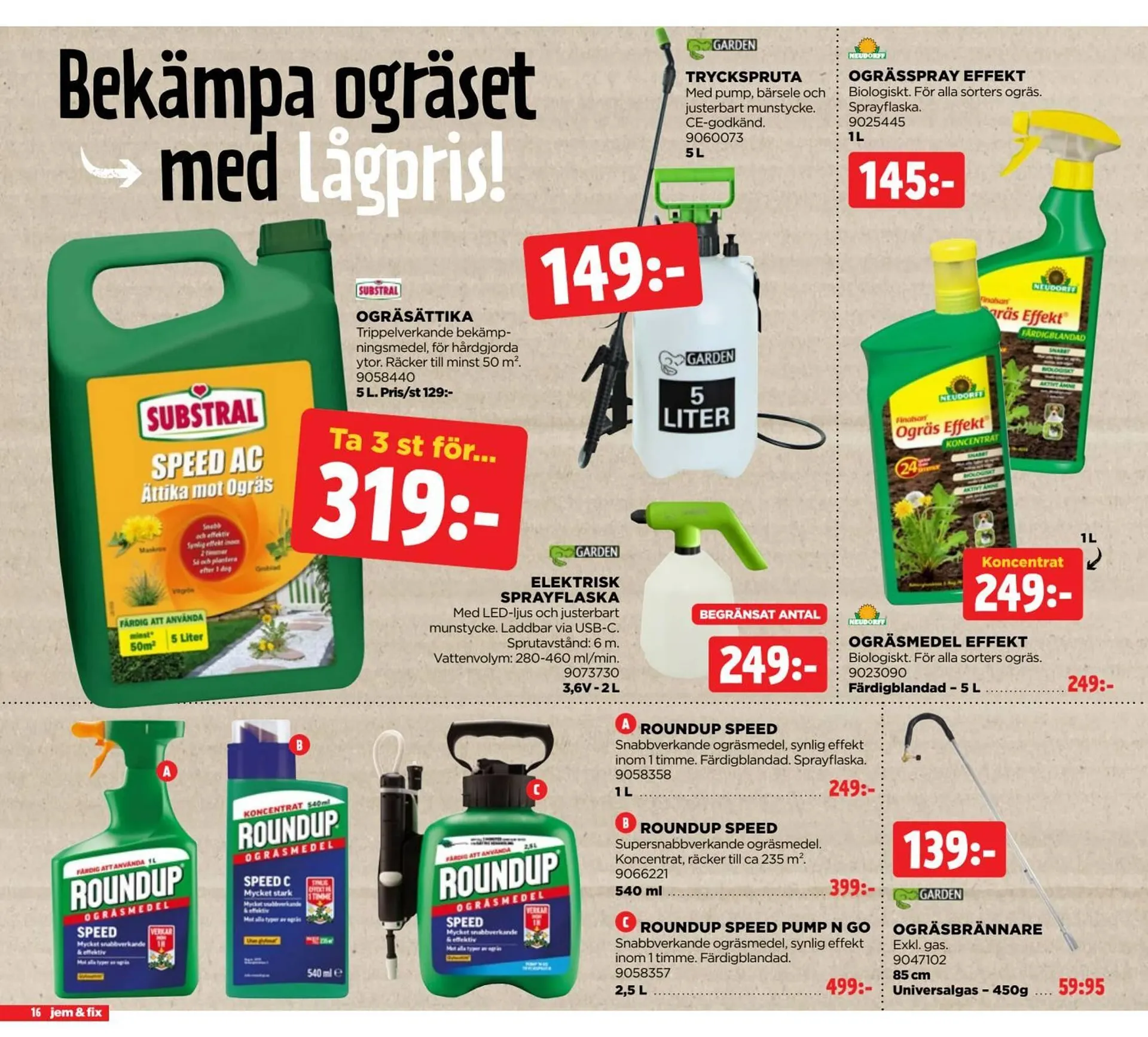 Jem&Fix reklamblad från 16 mars till 30 mars 2026 - Reklamblad sidor 16