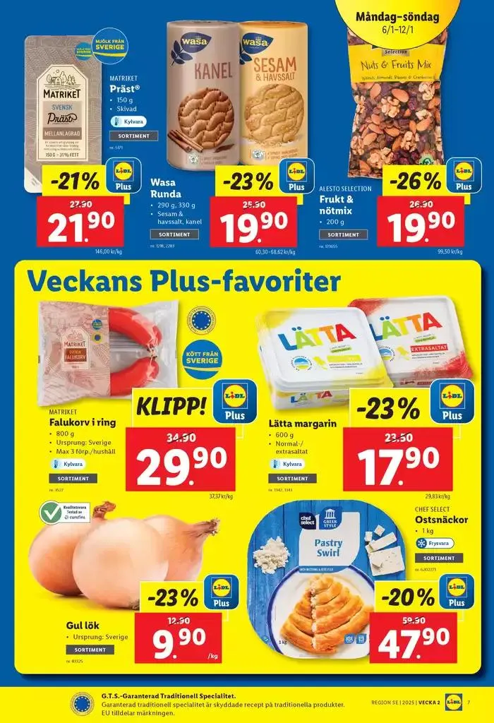Aktuella deals och erbjudanden från 6 januari till 12 januari 2025 - Reklamblad sidor 7