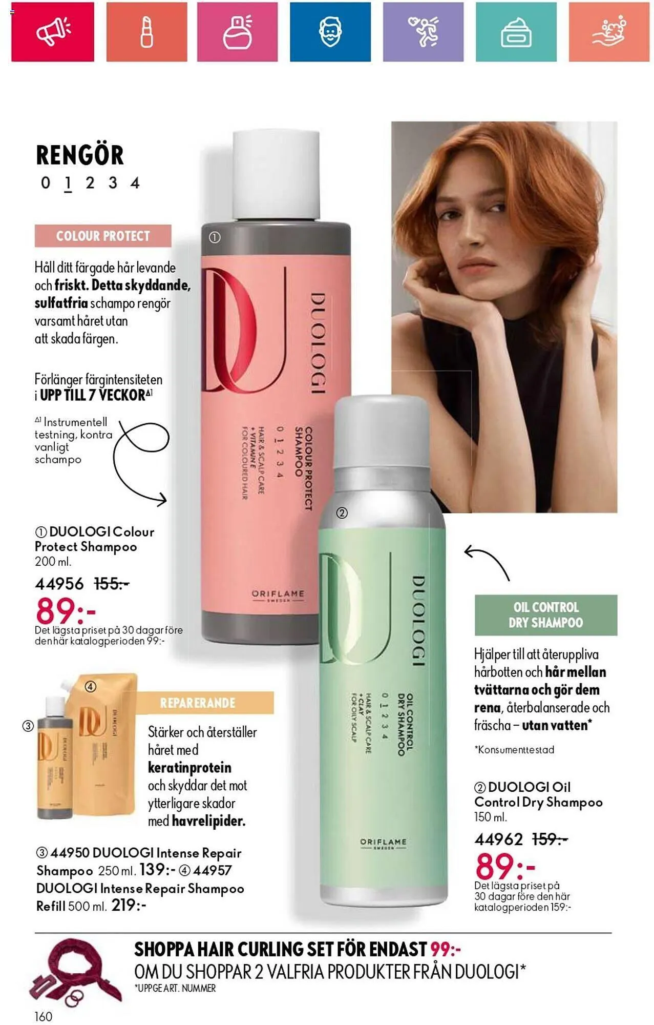 Oriflame reklamblad från 3 oktober till 23 oktober 2024 - Reklamblad sidor 160