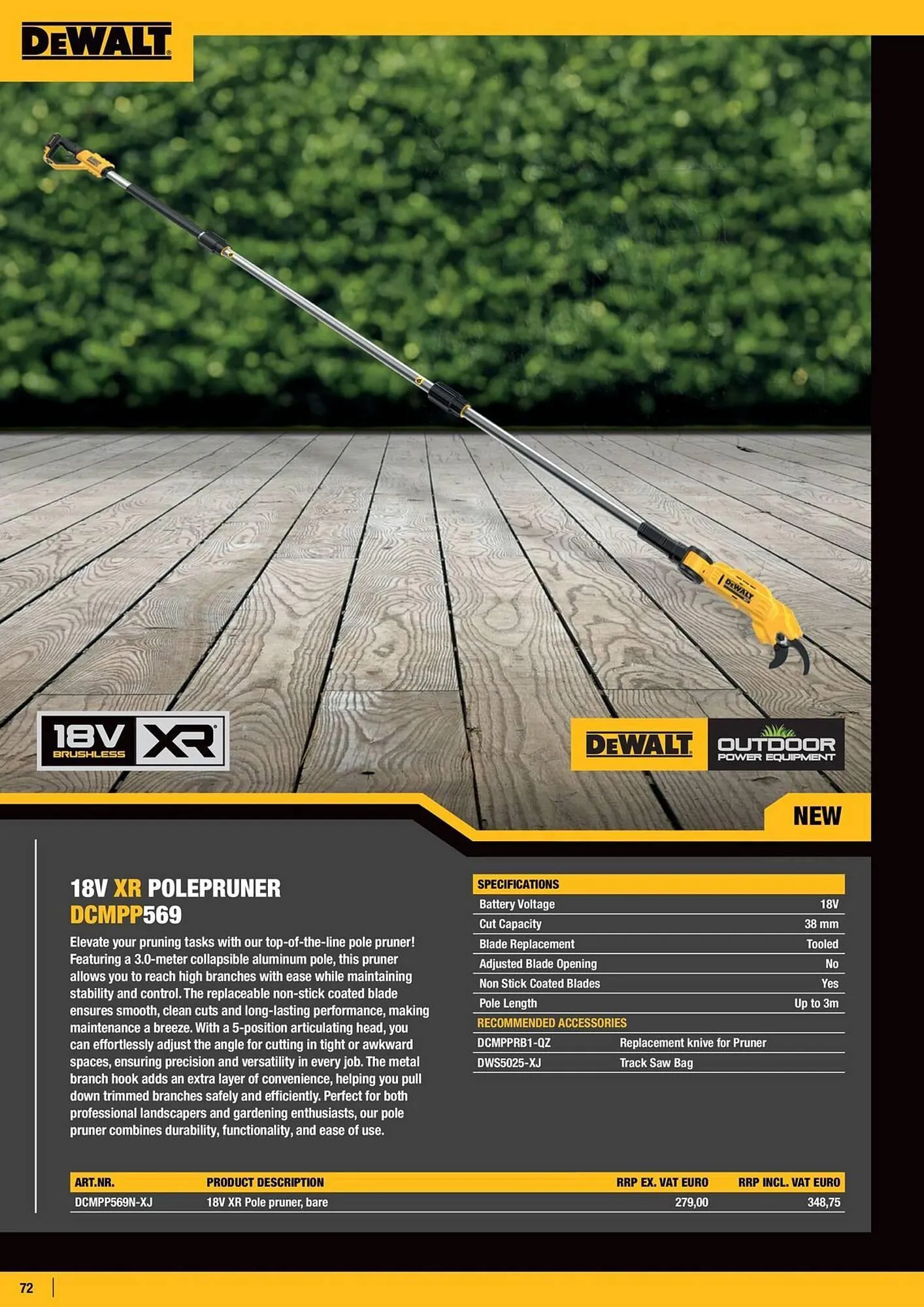 Dewalt reklamblad från 21 mars till 31 maj 2025 - Reklamblad sidor 72