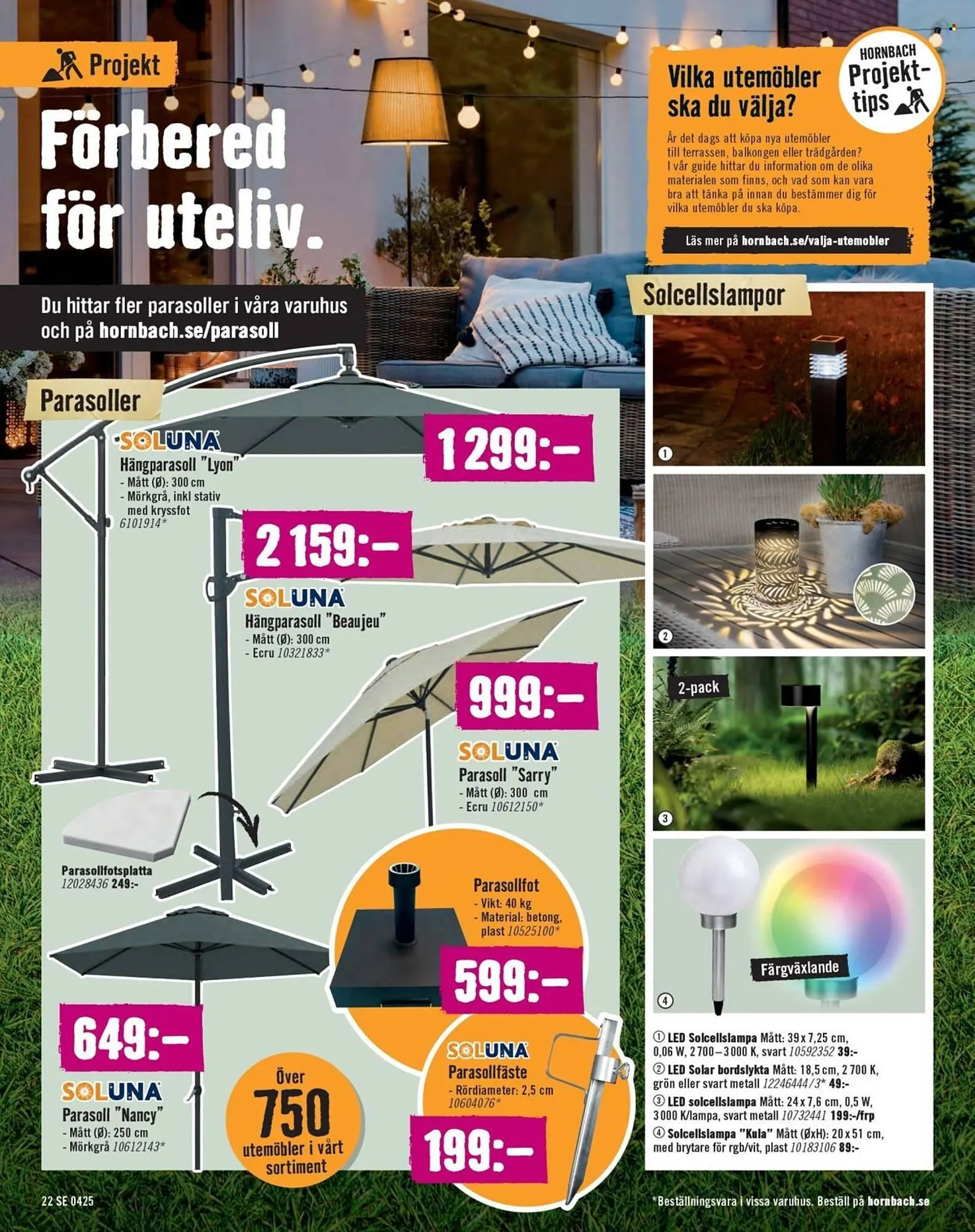 Hornbach reklamblad från 13 april till 11 maj 2025 - Reklamblad sidor 22