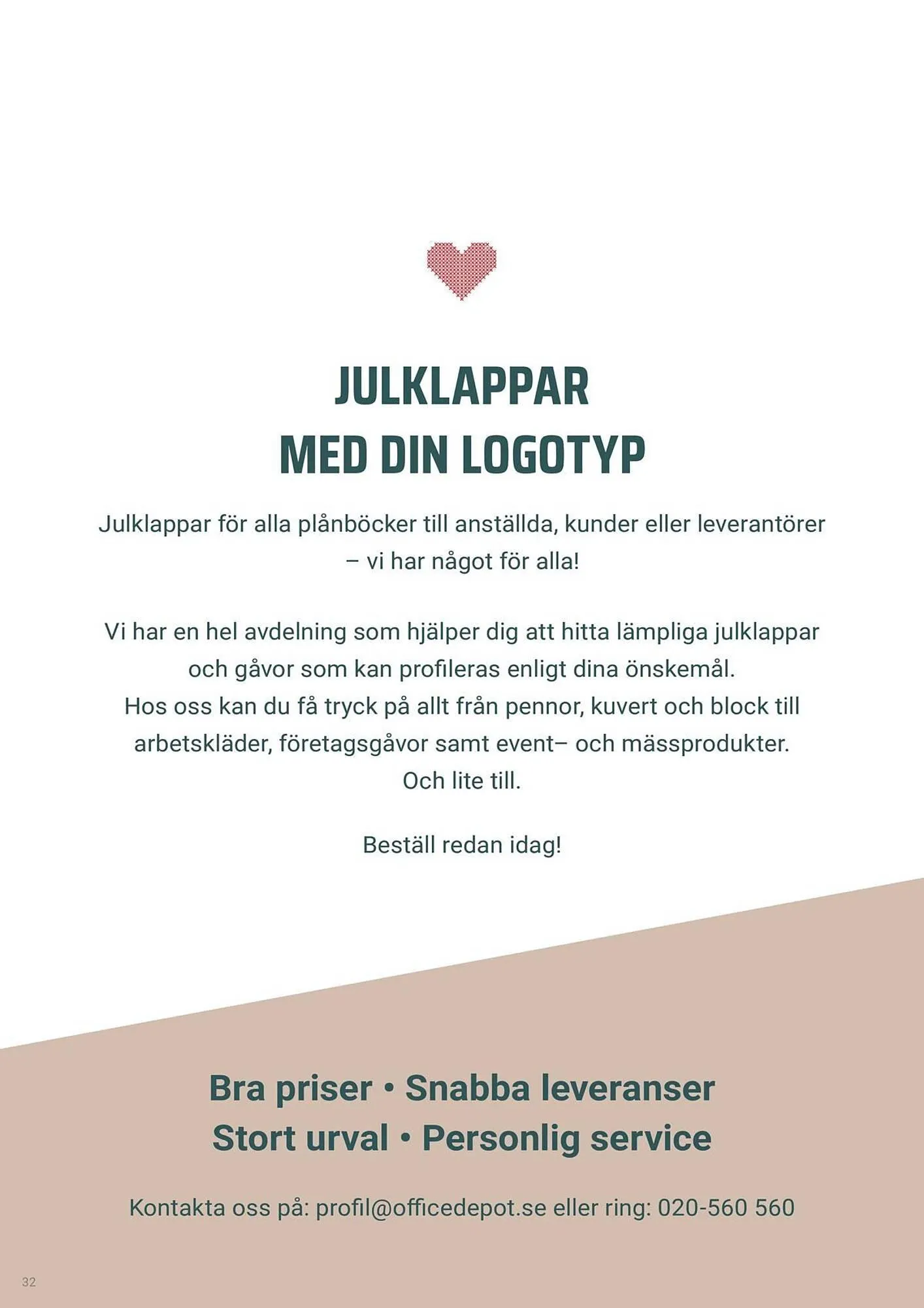 Office Depot reklamblad från 7 oktober till 25 december 2025 - Reklamblad sidor 32