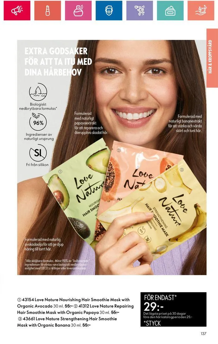 Oriflame reklamblad från 20 juni till 4 juli 2024 - Reklamblad sidor 137