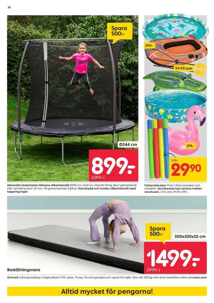 Rusta reklambad från 3 juni till 17 juni 2024 - Reklamblad sidor 16