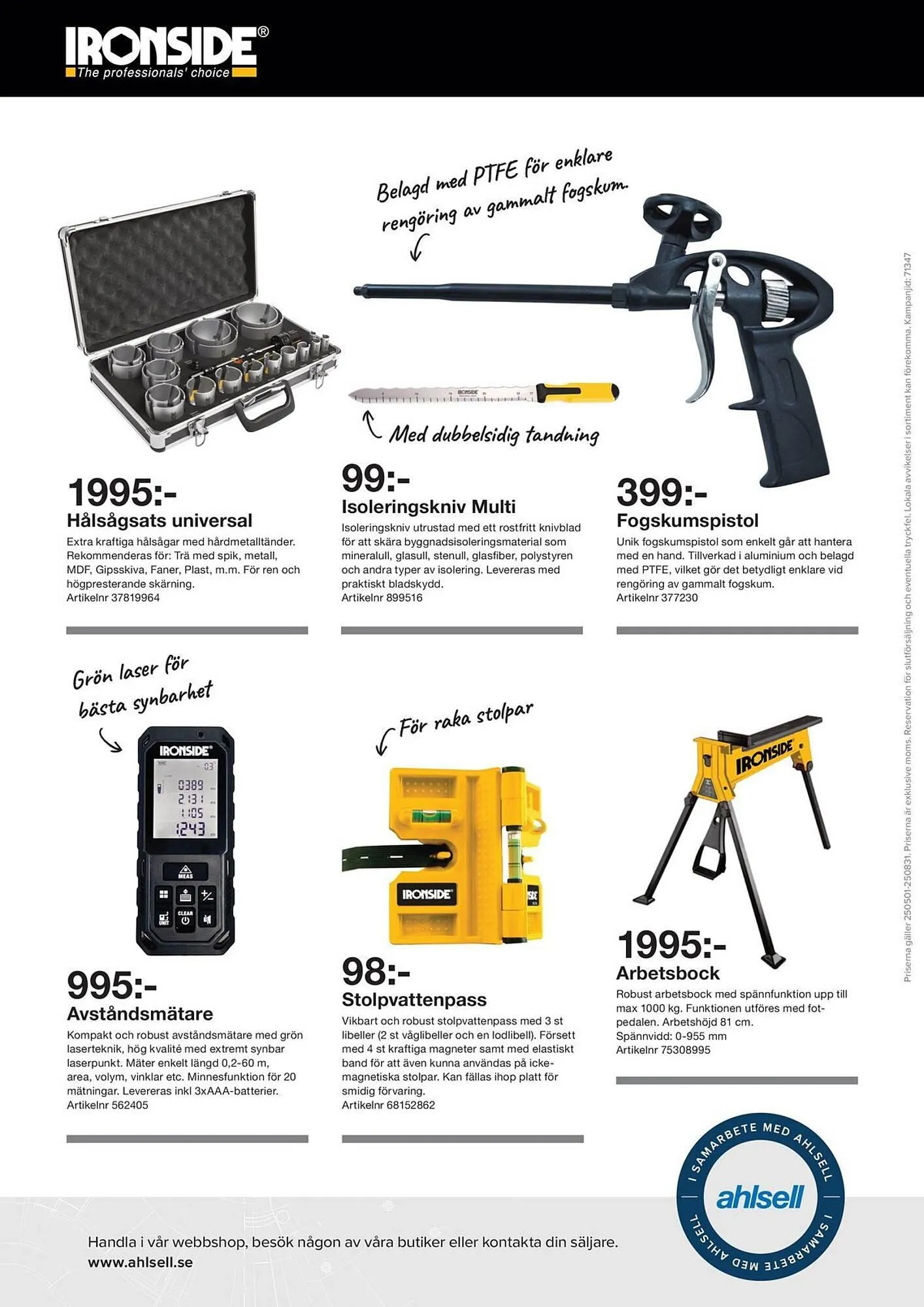 Ahlsell reklamblad från 3 maj till 31 augusti 2025 - Reklamblad sidor 4