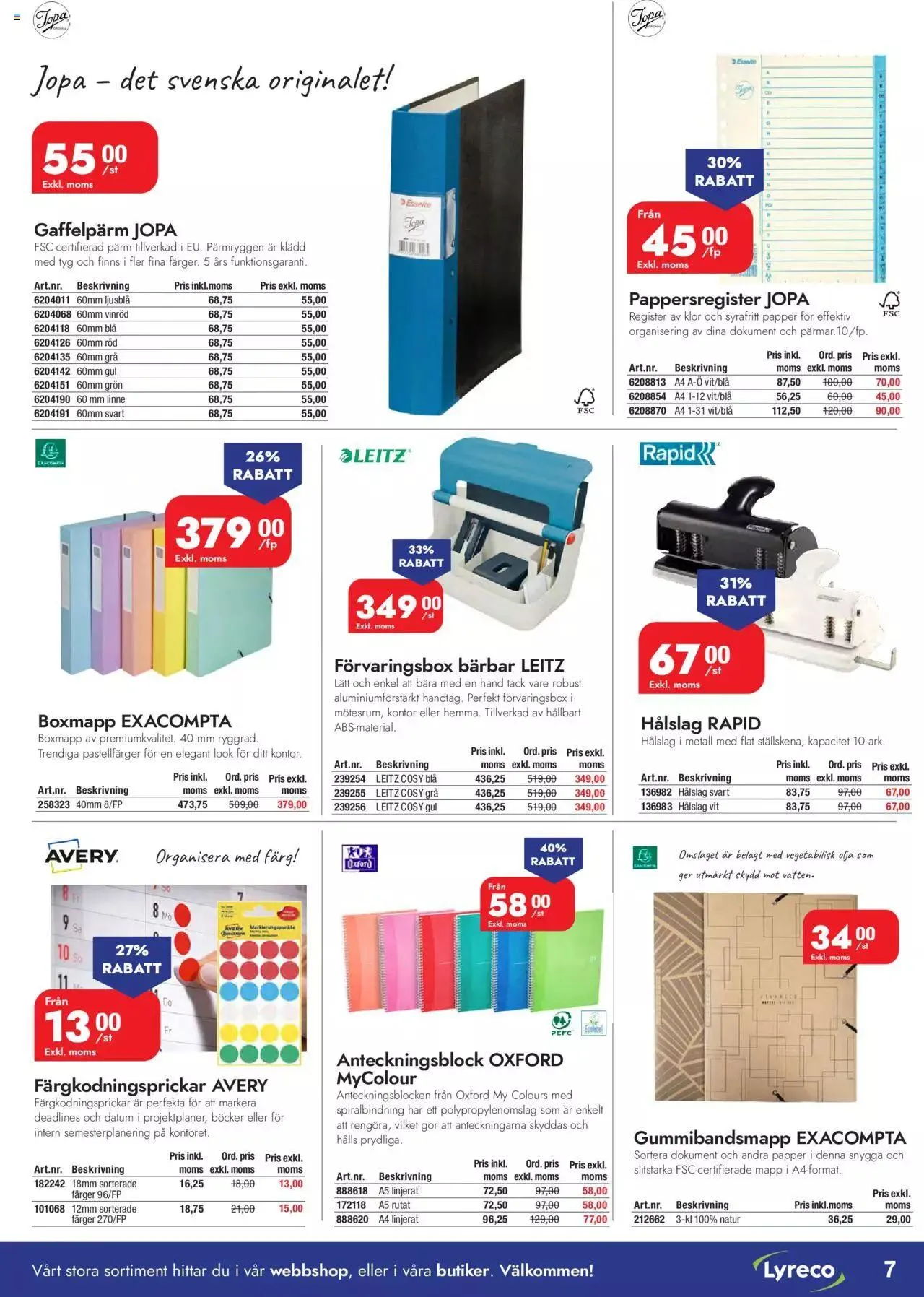Lyreco Inspiration från 3 april till 31 december 2023 - Reklamblad sidor 7