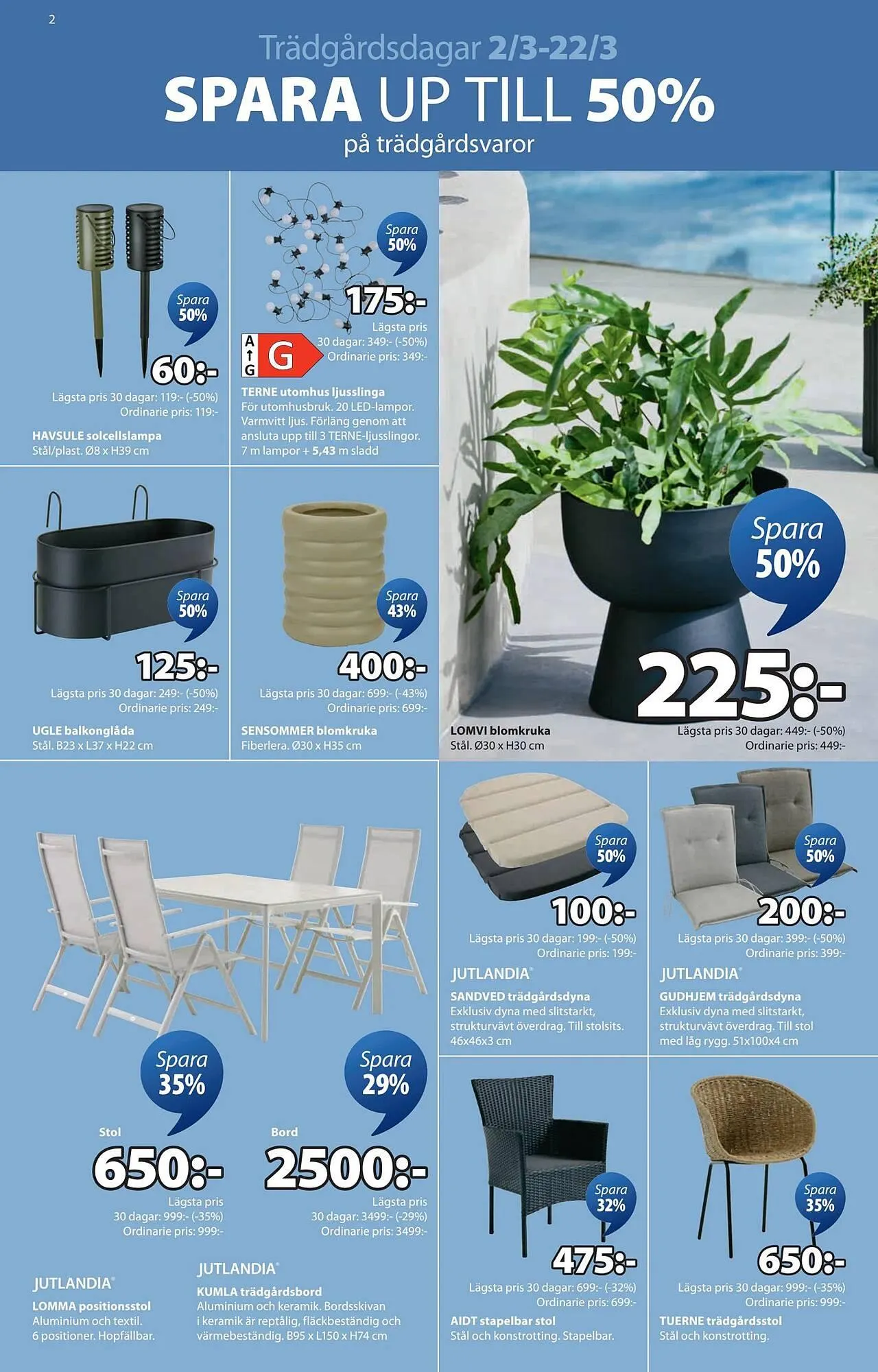 JYSK reklamblad från 2 mars till 23 mars 2026 - Reklamblad sidor 2